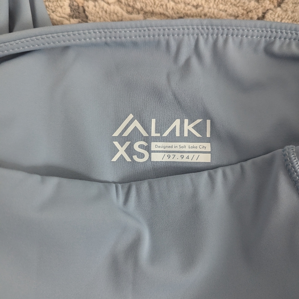 Laki Active Size Extra Small XS light blue leggings tights